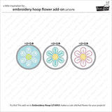 LF3379 Embroidery Hoop Flower Add-On Die