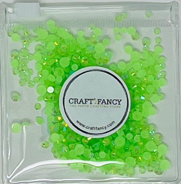 A45 Jelly Lt. Emerald AB Resin Jewels