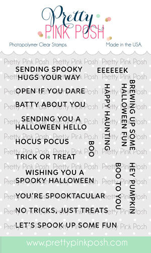 Sentiment Strips - Halloween Stamp Set