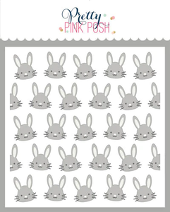 Layered Bunny Faces Stencils