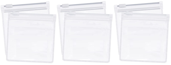 Clear Zipper Pouches - pack of 6
