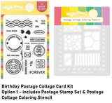 Birthday Postage Collage Card Kit