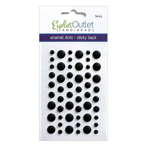 Eyelet Outlet Enamel Dots - Matte Black