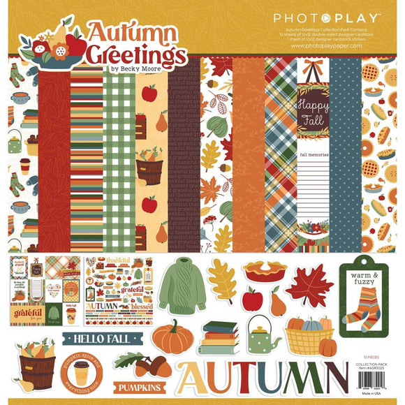 PhotoPlay Autumn Greetings 12x12 Collection Kit