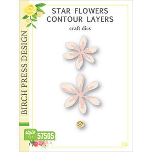 BP57505 Star Flowers Contour Layers Craft Die