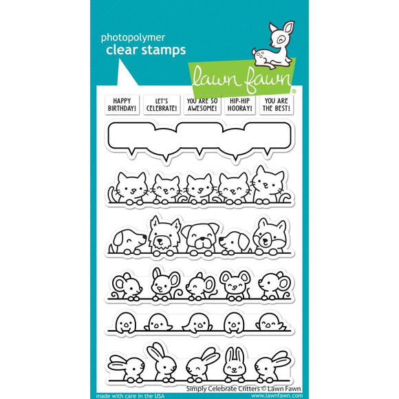 LF2860 Simply Celebrate Critters Clear Stamps