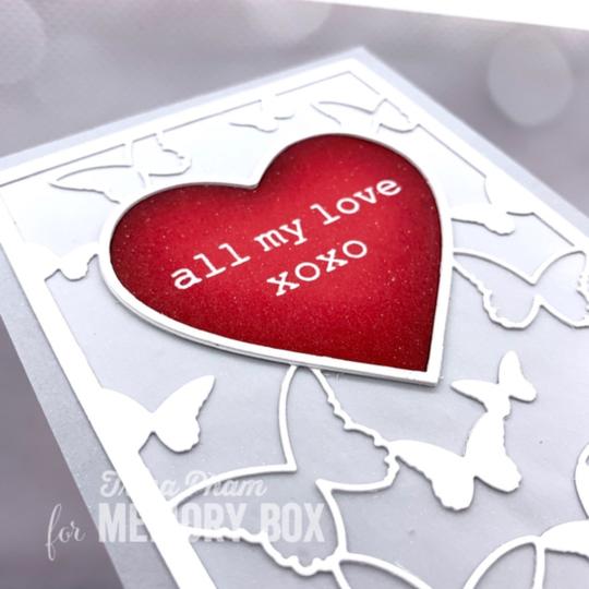 94386 Butterfly Heart Frame craft die – CraftFancy