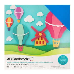 12 x 12 - CARDSTOCK PACK - Brights