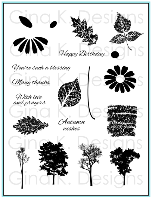 Autumn Wishes Clear Stamps