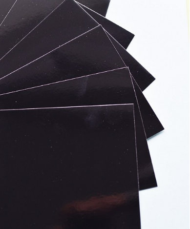 Black Glossy Cardstock - 3 sheets Pack