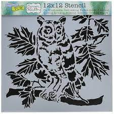 TCW609 Curious Owl 12x12 Stencil