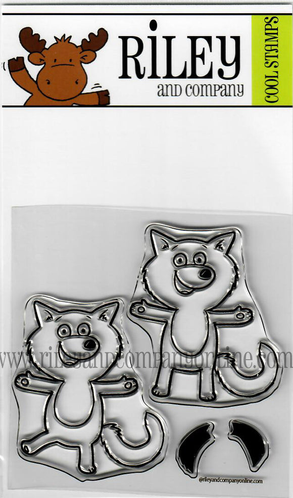 DUR3 Basic Dress Up Raccoon/Fox - clear stamps
