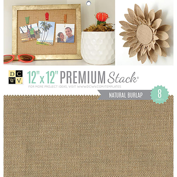 Natural Burlap 12x12 Stack
