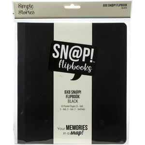 SNAP6x8F 13308 Flipbook Black