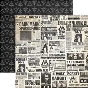 Harry Potter Newspaper 12 x 12 patterned paper