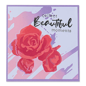 Sizzix Making Tool Layered Stencil 6"X6" - Watercolor Roses