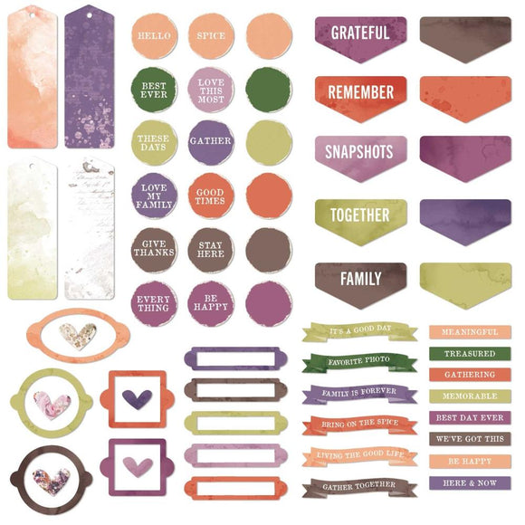 Plum Grove Chipboard Set