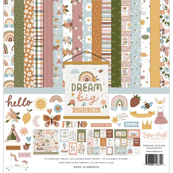 Dream Big Little Girl 12 x 12 Paper Collection