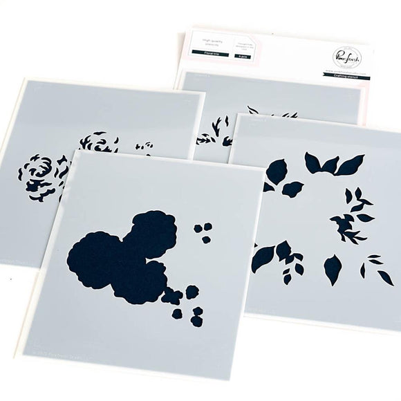 Floral Trio Stencil Set