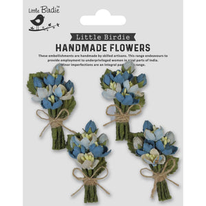 Aqua Splash Paper Flowers