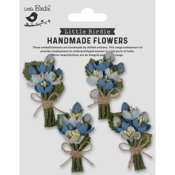 Aqua Splash Paper Flowers