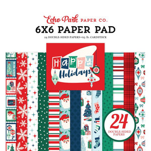 Happy Holidays 6 x 6 Paper Pad