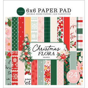 Carta Bella Peaceful Christmas Flora 6 x 6 Paper Pad