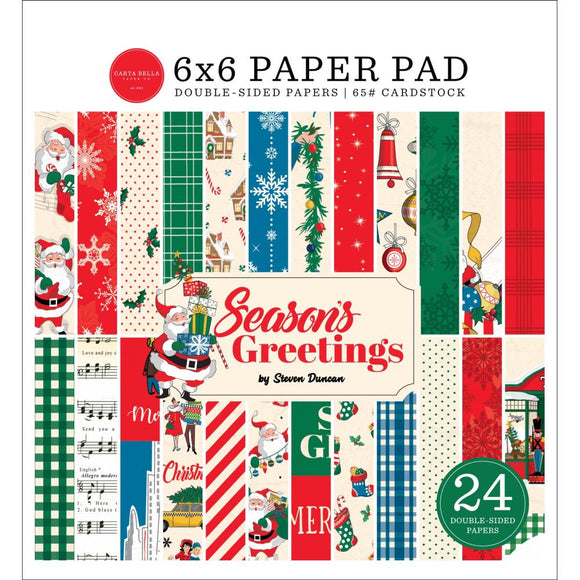 Season's Greetings 6 x 6 Paper Pad