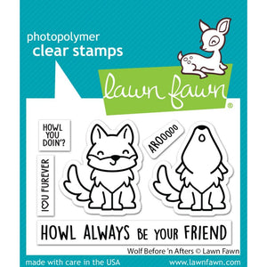 LF3221 Wolf Before 'n Afters Stamp Set
