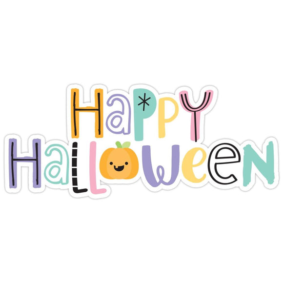 8250 Happy Halloween Sticker Doodle