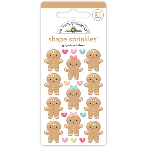 8289 Gingerbread Kisses Shape Sprinkles