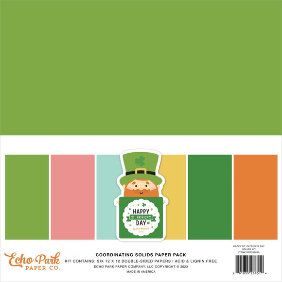 SPD350015 St Patrick's Day 12x12 Solids Kit