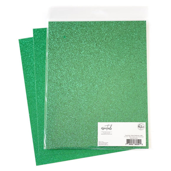 Jade Glitter Cardstock