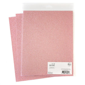 Blush Glitter Cardstock