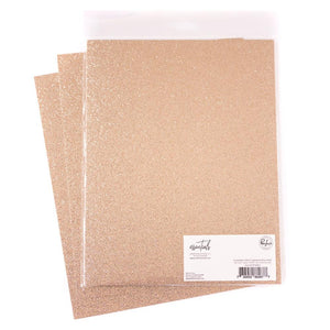 Rose Gold Glitter Cardstock