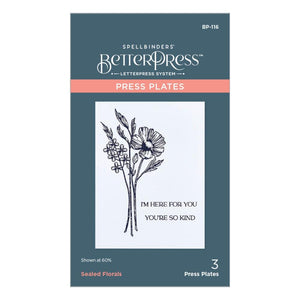 BetterPress Sealed Florals Press Plate