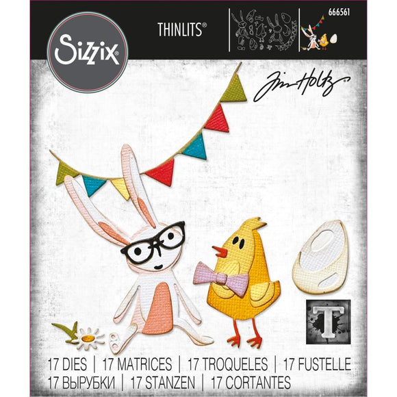 Sizzix Thinlits Dies By Tim Holtz  - Vault Bunny + Chick