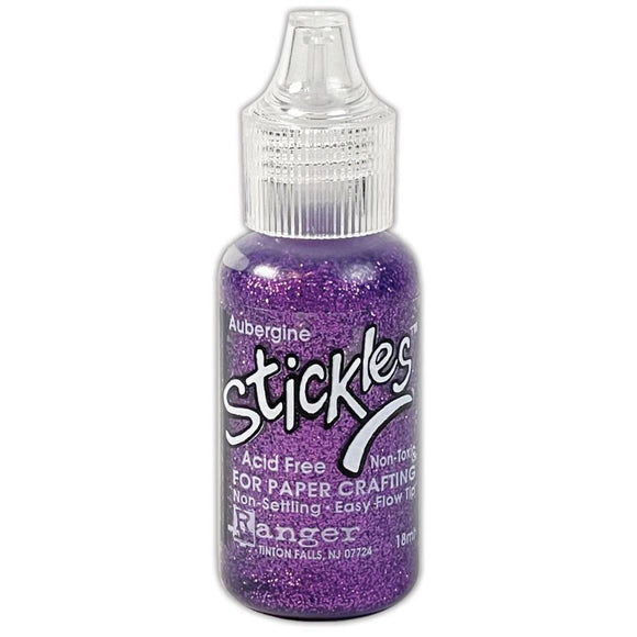 Aubergine Glitter Glue Stickles