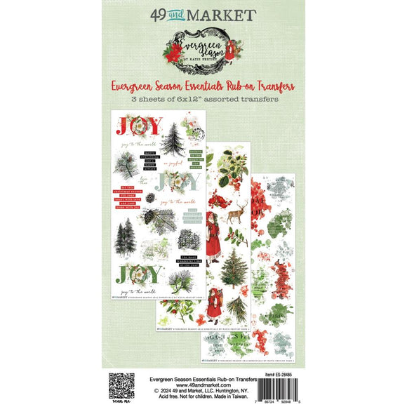 ES-28485 Evergreen Season Essentials Rub-On Transfers