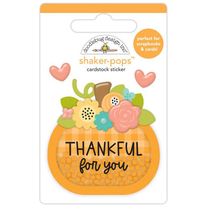 Farmhouse Thankful For You Shaker-Pops 3D Sticker