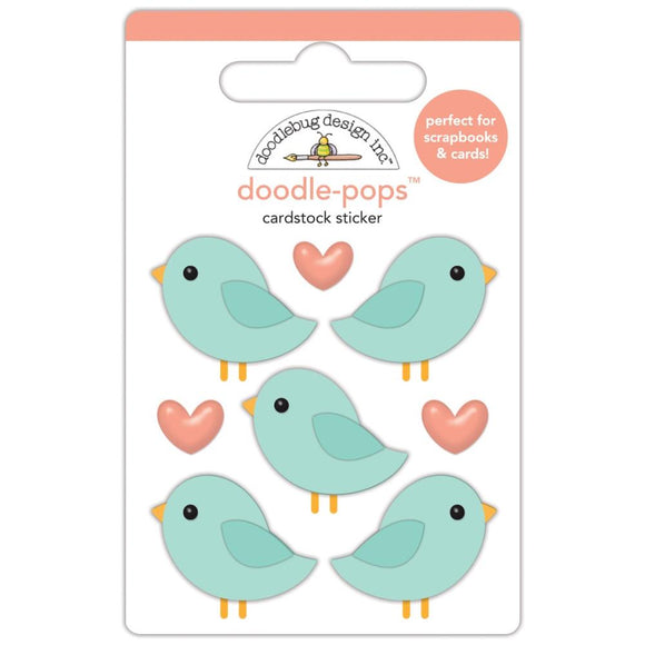 Farmhouse Birds Of A Feather Doodle-Pops 3D Sticker