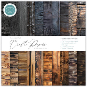 CCEPAD0348 Scorched Wood 6x6 Paper Pad