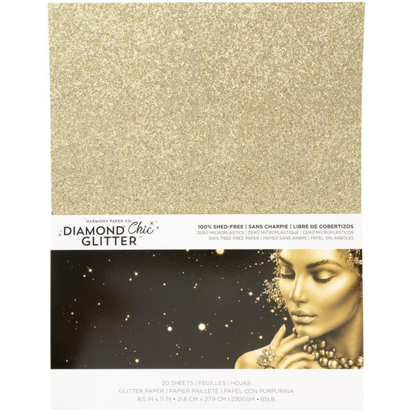 Gold Dust Diamond Chic Glitter 8.5x11