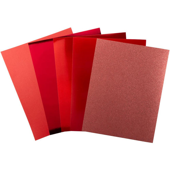 Red Precious Metals Cardstock