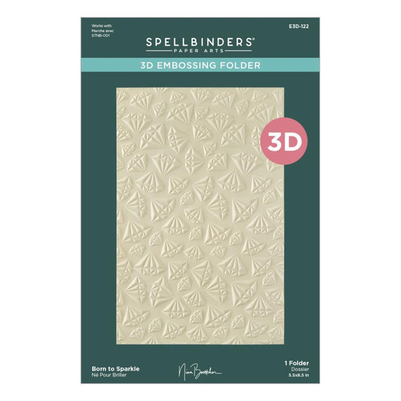E3D-122 Born to Sparkle Embossing Folder