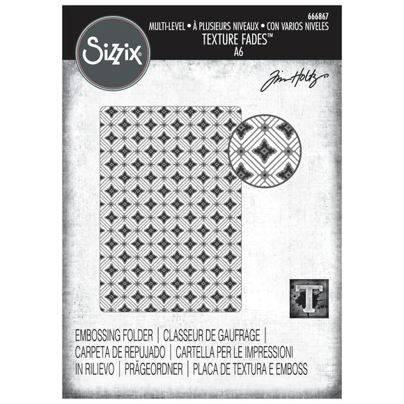 666867 Vault Diamonds Embossing Folder