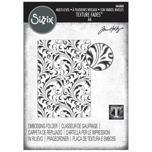 666868 Vault Flourish Embossing Folder