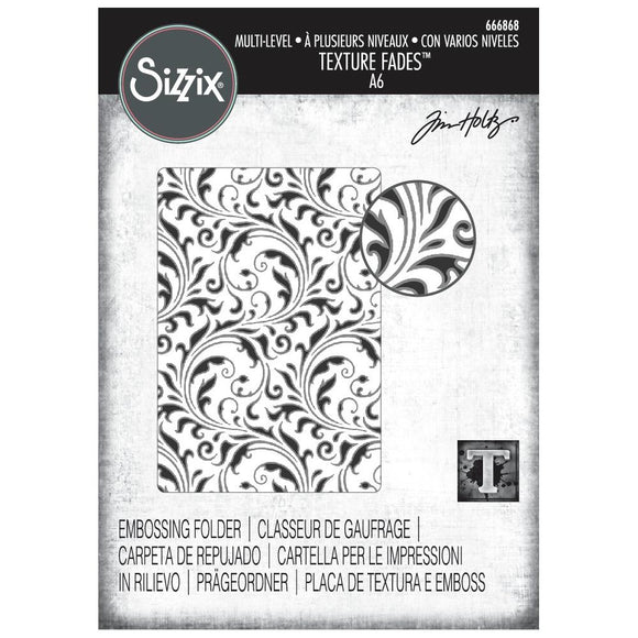 666868 Vault Flourish Embossing Folder