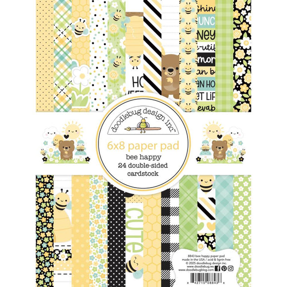 8843 Bee Happy 6x8 Paper Pad