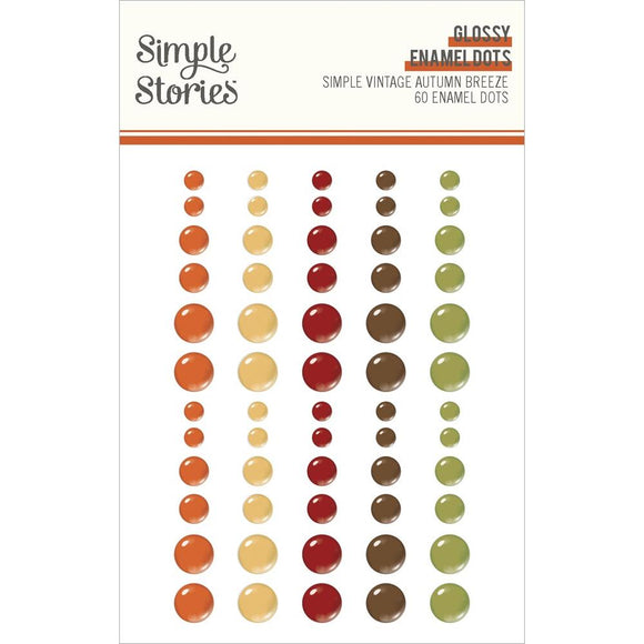 Autumn Breeze Glossy Enamel Dots